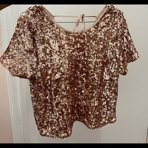 Festive Sequin Top